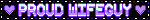 Wifeguy stamp A blinkie that says "proud wifeguy" in purple text. It has a black background with white edges and a purple heart icon